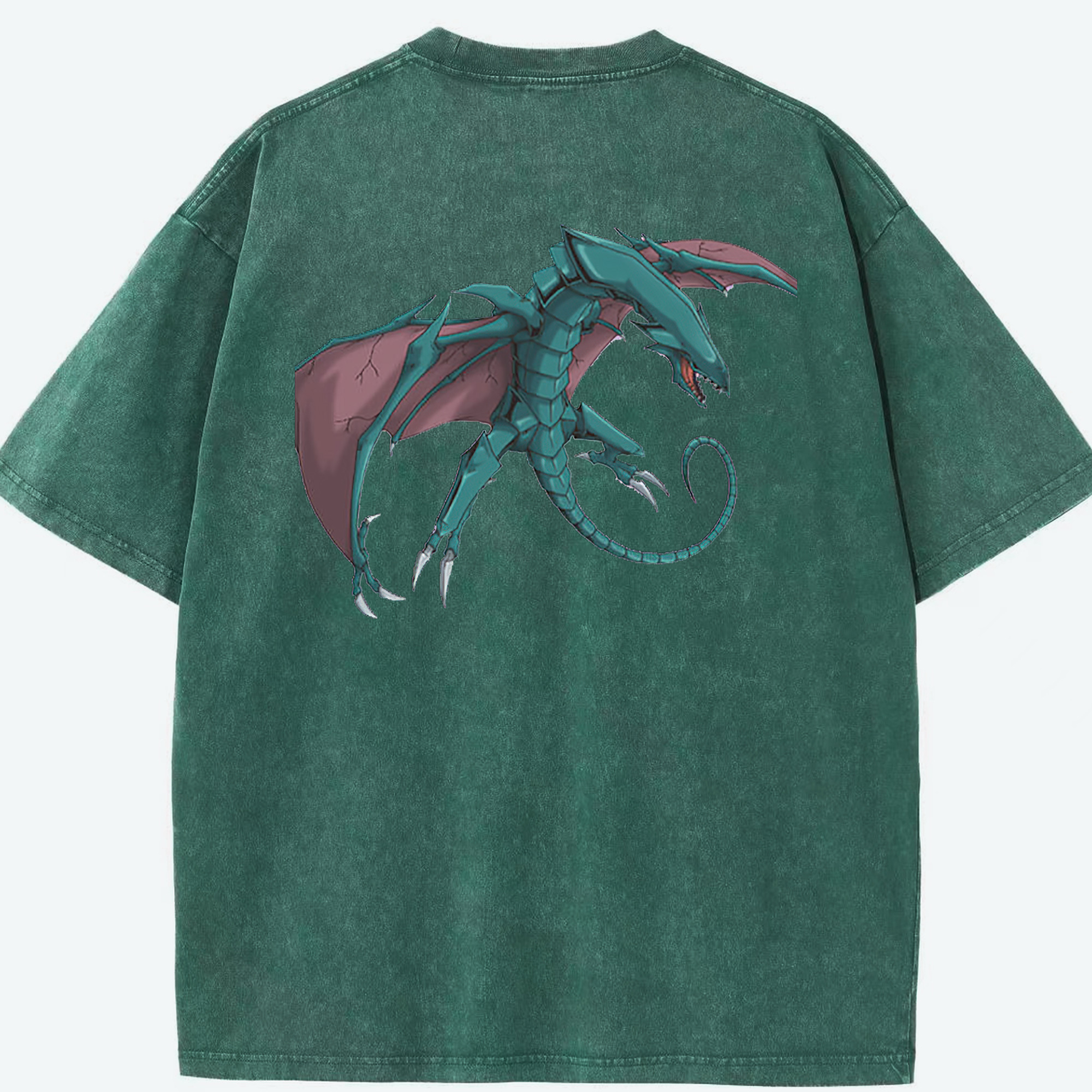 （画像用） 遊☆戯☆王 Yu-Gi-Oh! 綿100% ヴィンテージ風 半袖Tシャツ（背面プリント）